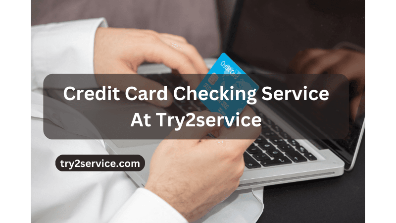 Credit Card Checking Service at Try2service