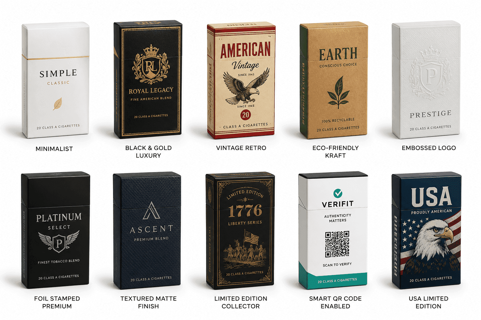 10 Custom Cigarette Packaging Design Ideas to Make Your Brand