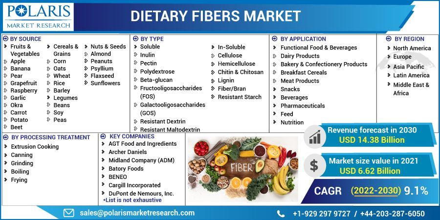 Dietary Fibers Market Growth, Development Factors, Top Company 