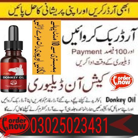 Donkey Oil A Natural Approach to Male Sexual Health | 03025023431~ Online Delivery                            