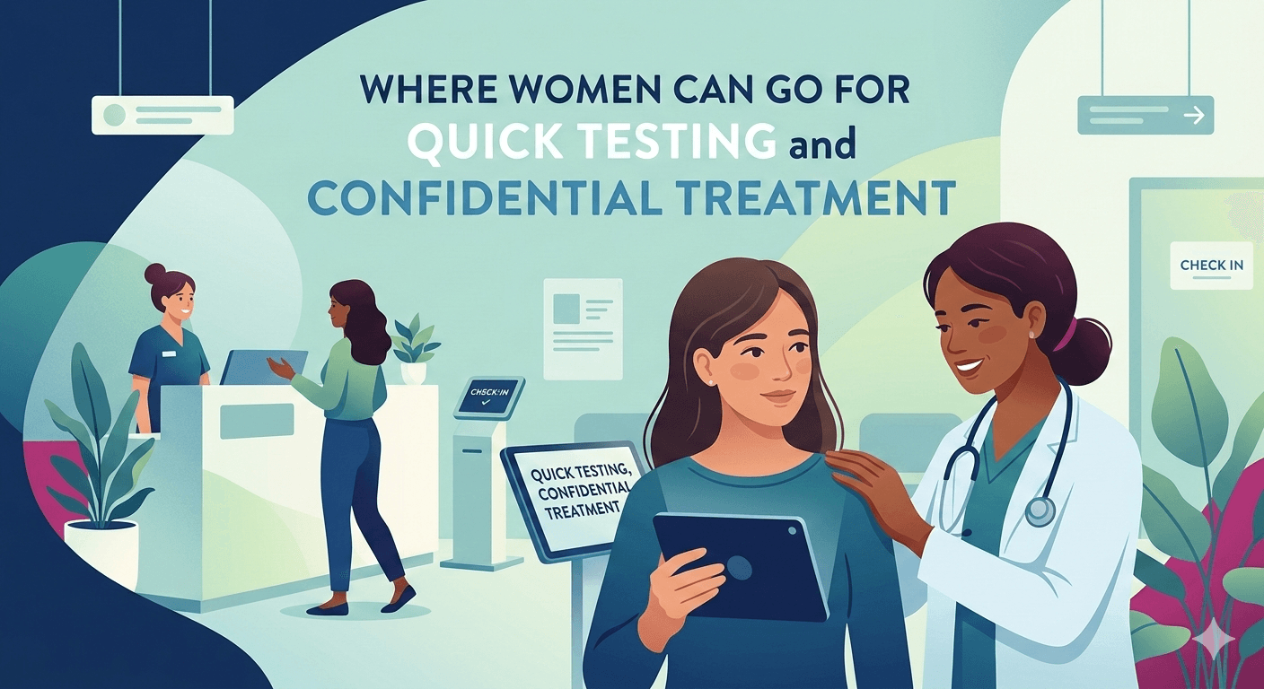 Where Women Can Go for Quick Testing and Confidential Treatment