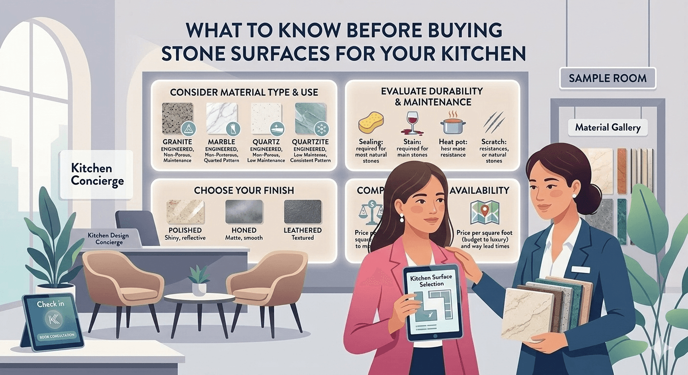 What to Know Before Buying Stone Surfaces for Your Kitchen