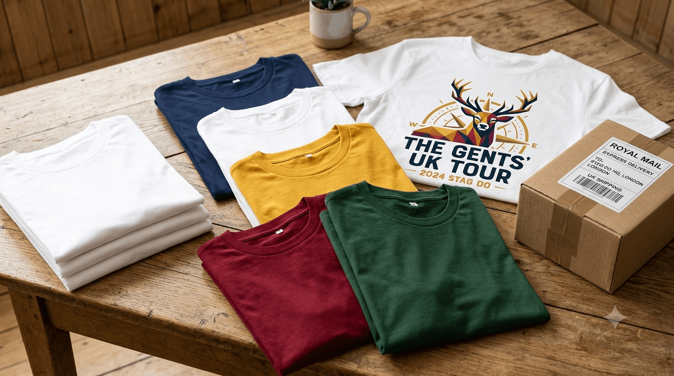 Best UK Stag T-Shirt Printers by Turnaround Time (Next-Day & 24hr Delivery)