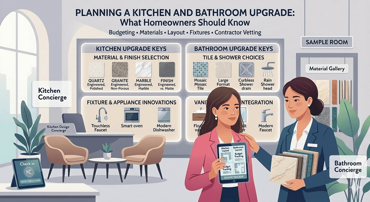 Planning a Kitchen and Bathroom Upgrade: What Homeowners Should Know