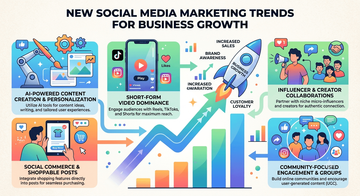 New Social Media Marketing Trends for Business Growth