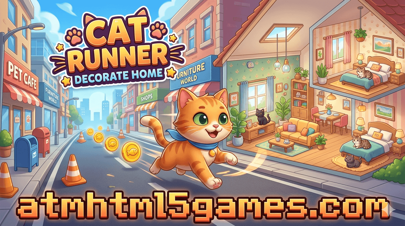 Play Cat Runner: Decorate Home Online | ATMHTML5Games