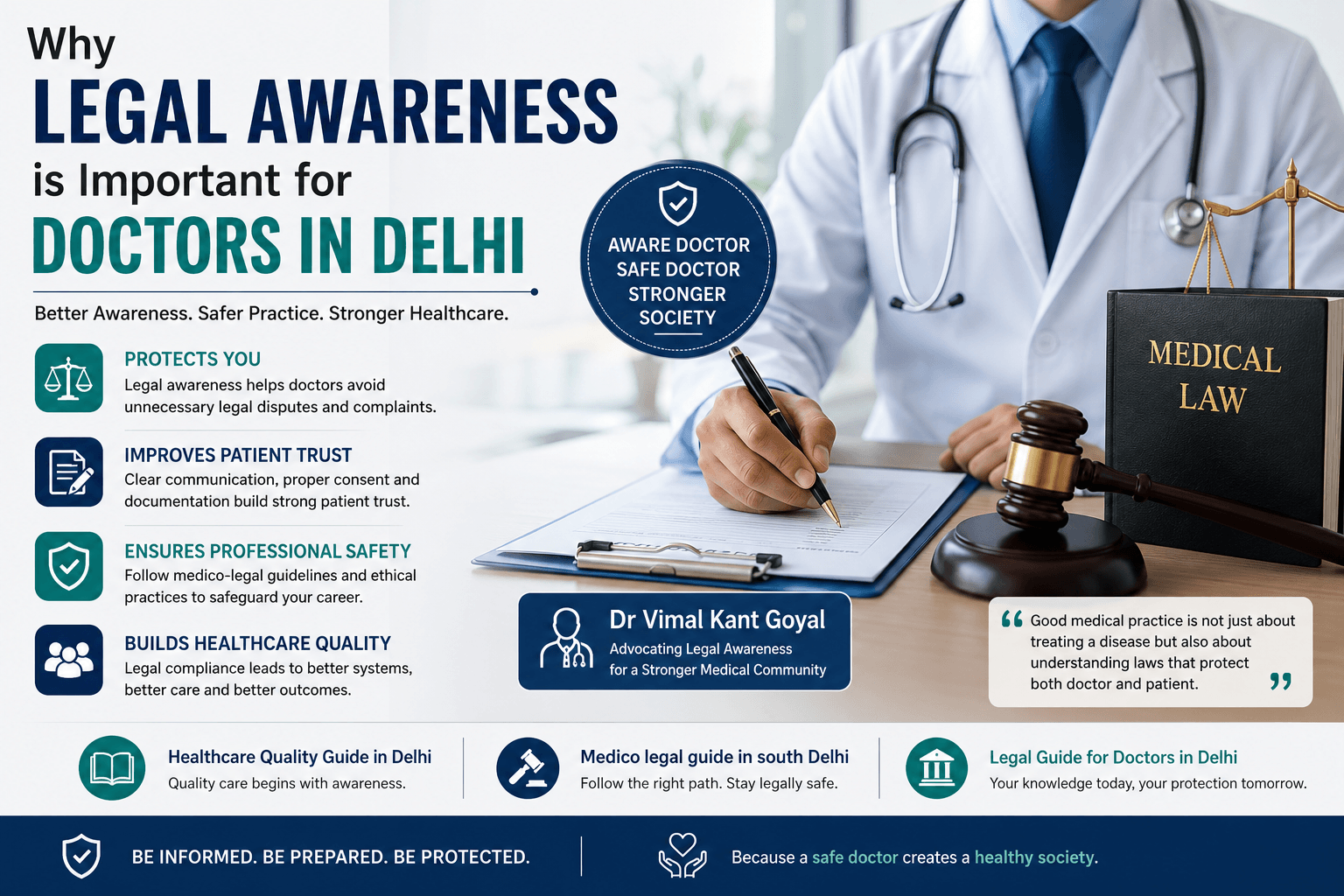 Healthcare Quality Guide in Delhi, Medico legal guide in south Delhi, Legal Guide for Doctors in Delhi