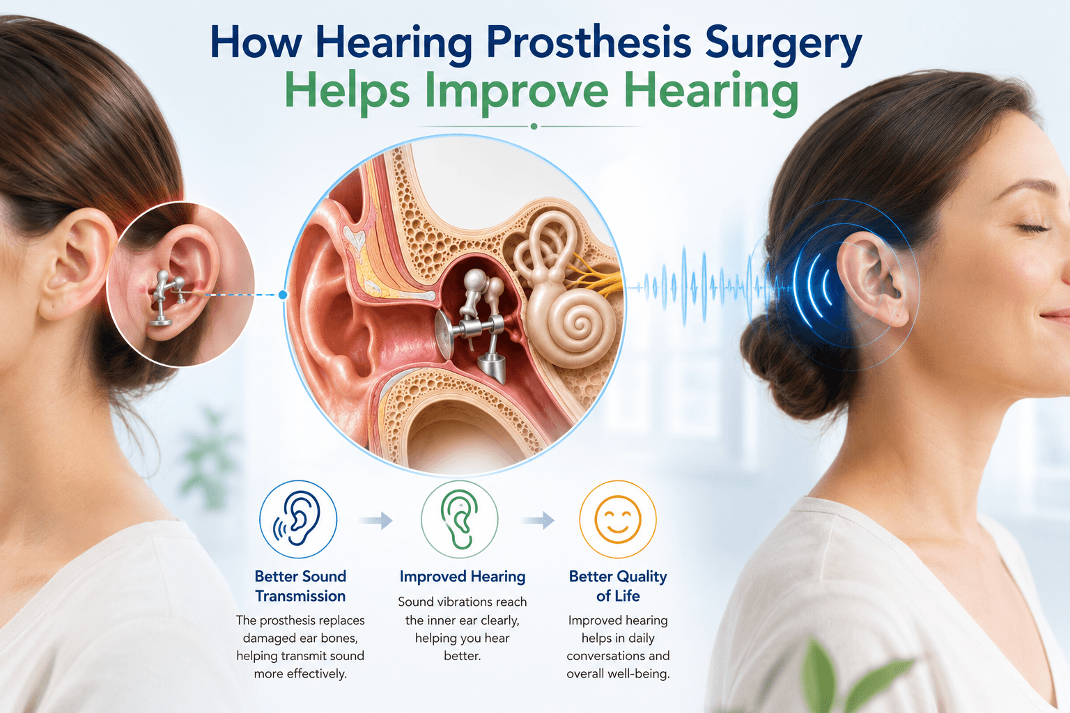 Ear Bone Surgery in Gurgaon, Hearing Loss Surgery in Gurgaon, Ear Bone Replacement Surgery in Gurgaon