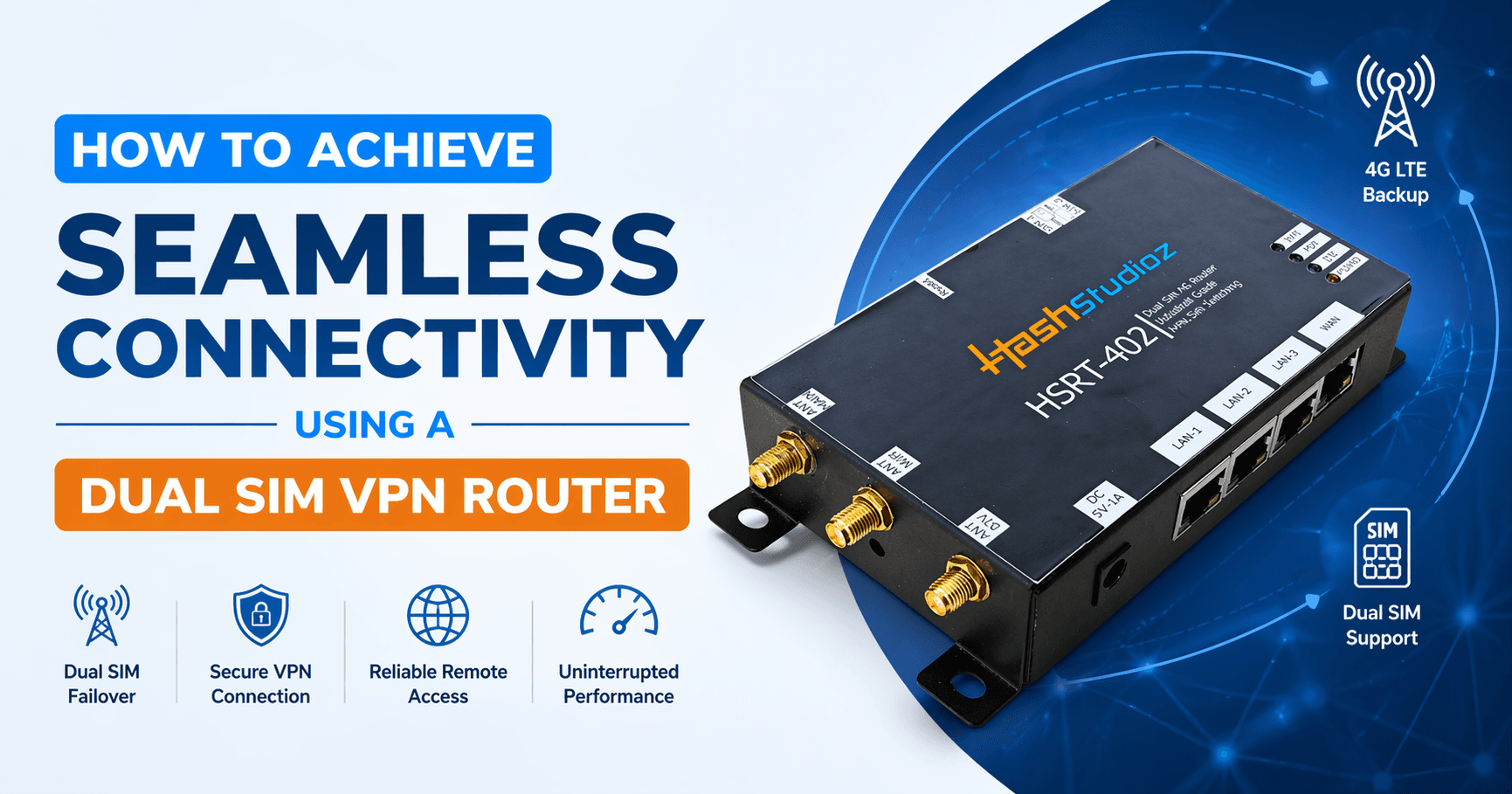 How to Achieve Seamless Connectivity Using a Dual SIM VPN Router