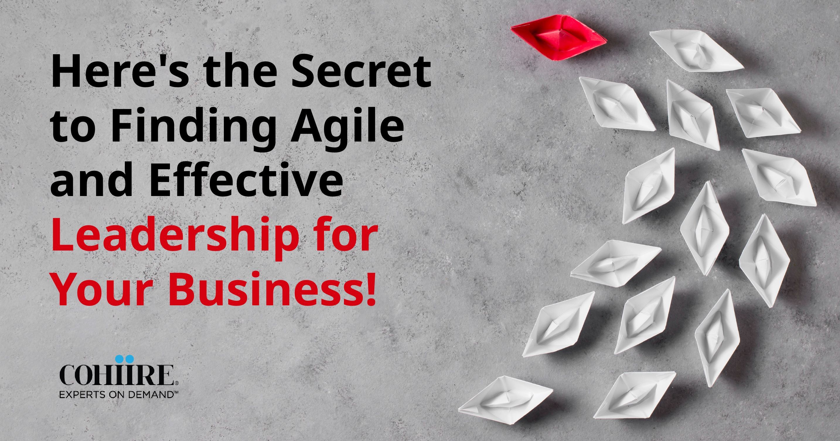 Here's the Secret to Finding Effective Leader for Your Business
