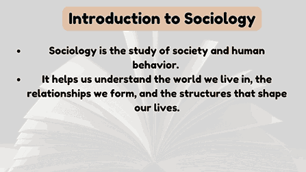 Introduction to Sociology