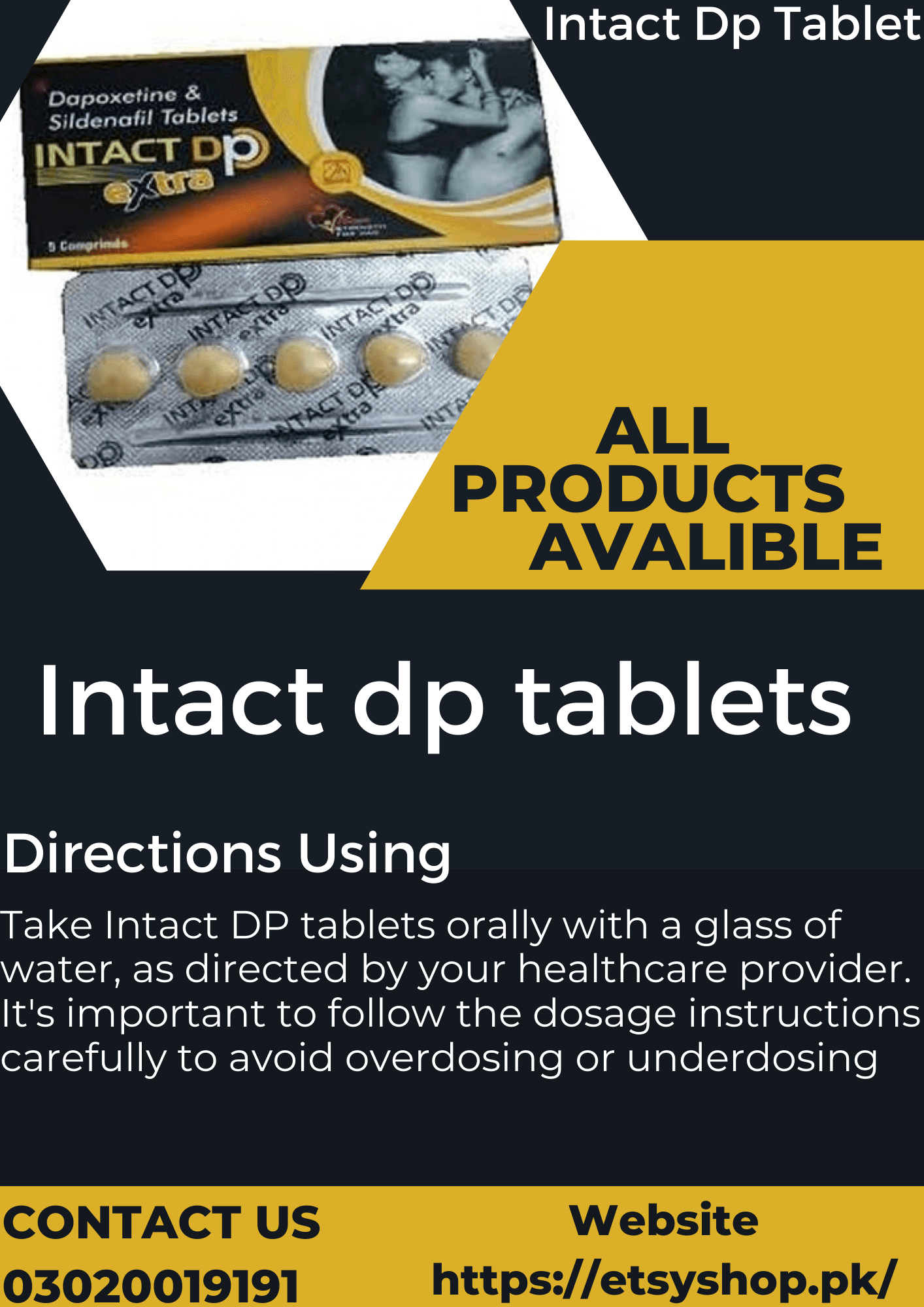 Intact Dp Tablet Price in Charsadda	|03020019191