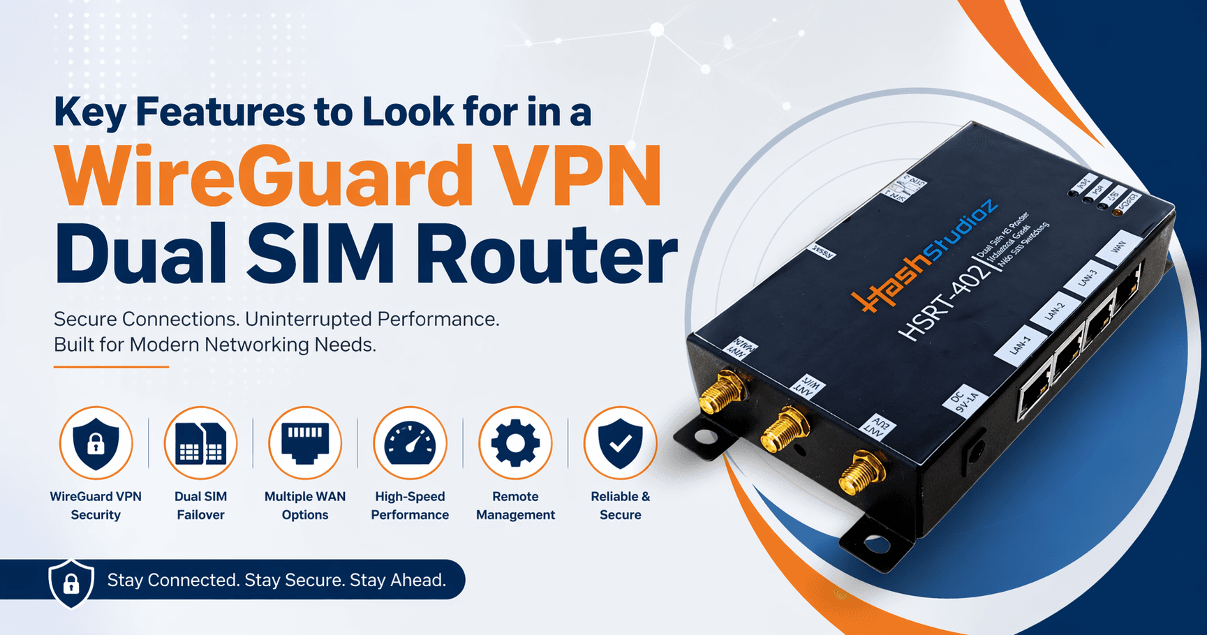 Key Features to Look for in a WireGuard VPN Dual SIM Router