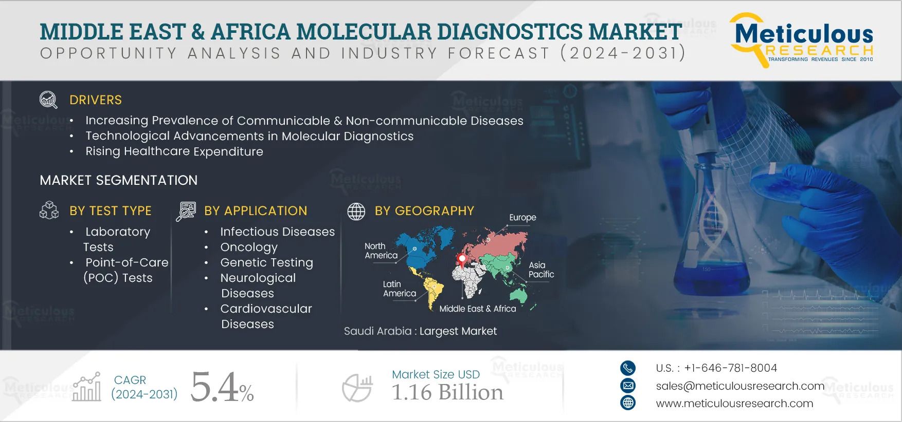 Middle East and Africa Molecular Diagnostics Market Growth Outlook