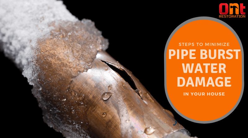 Steps to Minimize Pipe Burst Water Damage in Your House