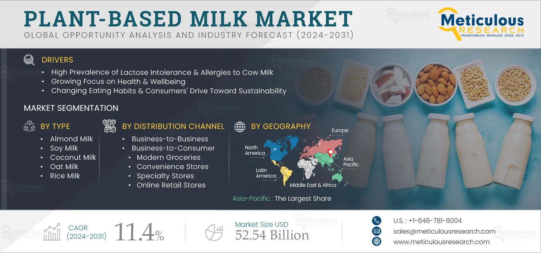 Global Outlook on the Plant Based Milk Market