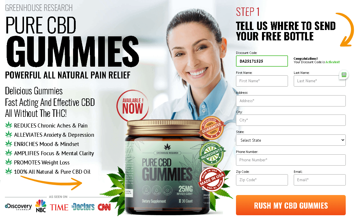 Pure Cbd Gummies (Review) Alleviates Anxiety & Depression!