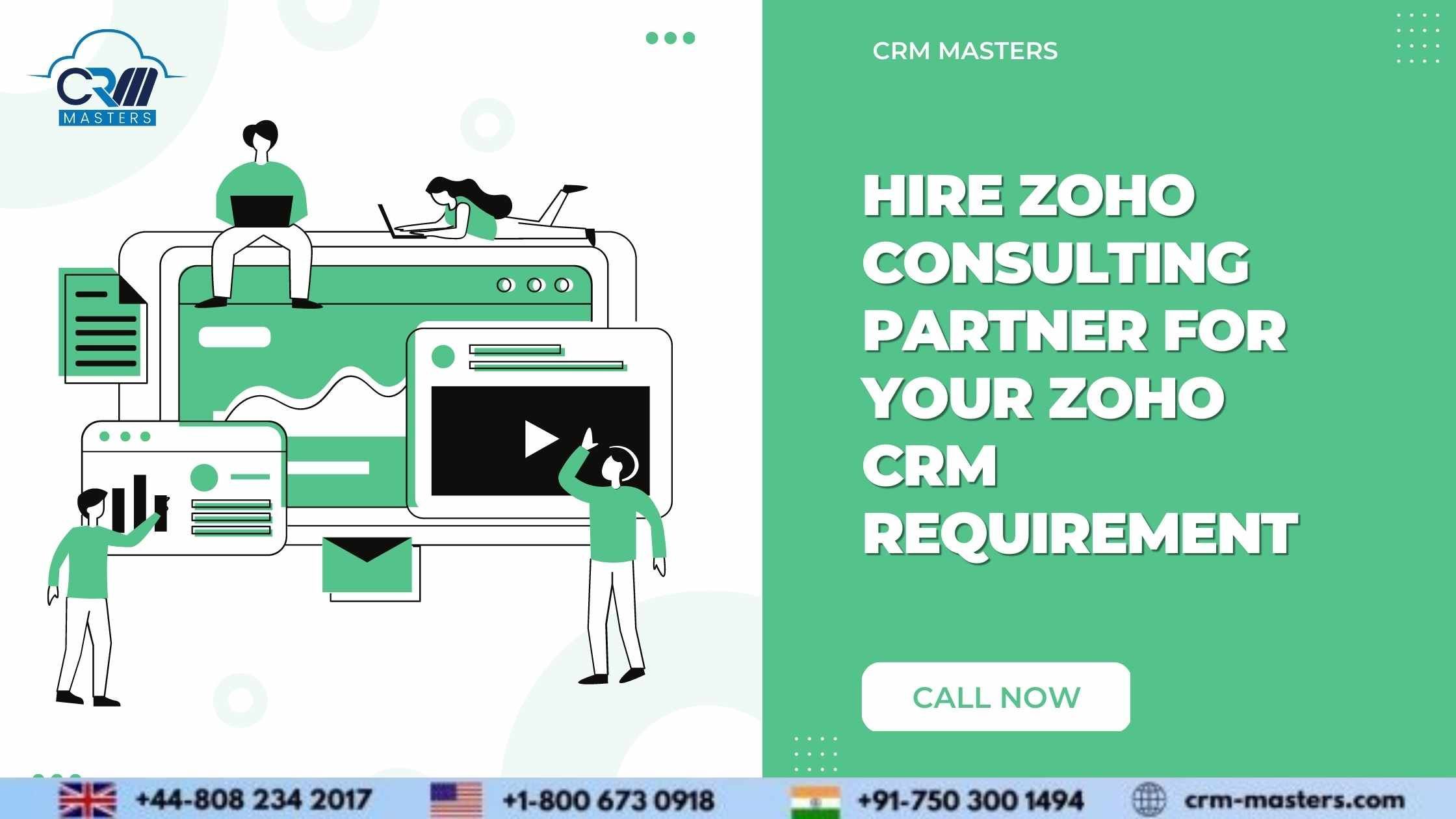 Hire Zoho Consulting Partner for Your Zoho Crm Requirement