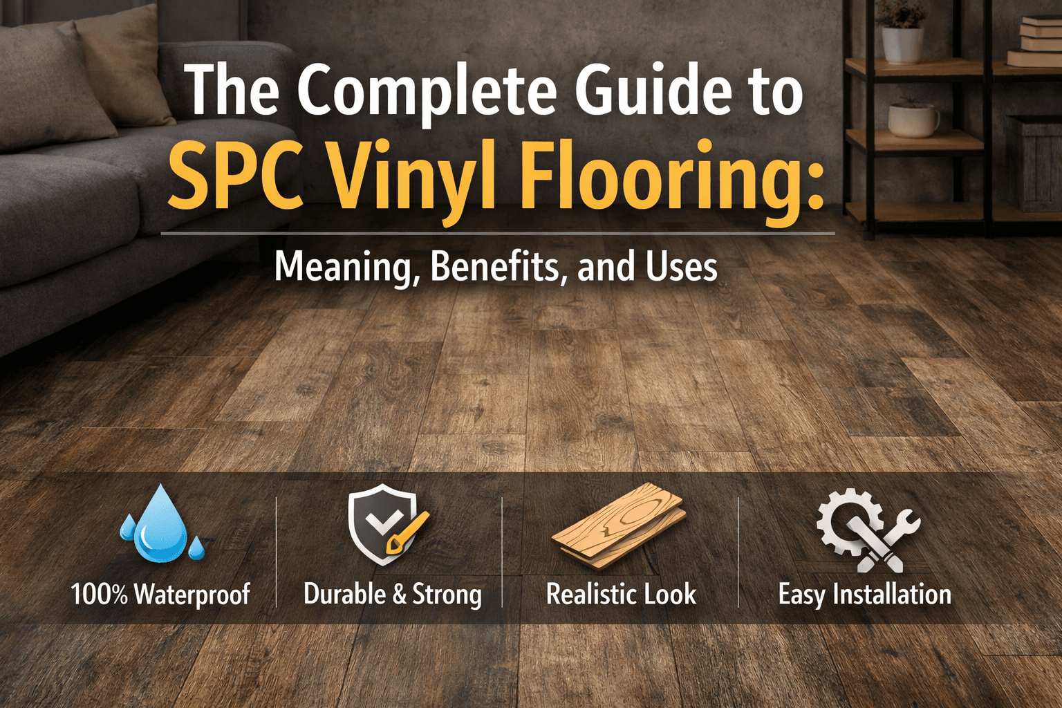 Euro SPC (EU-88005-5) – Durable & Stylish SPC Vinyl Flooring Per Square Feet