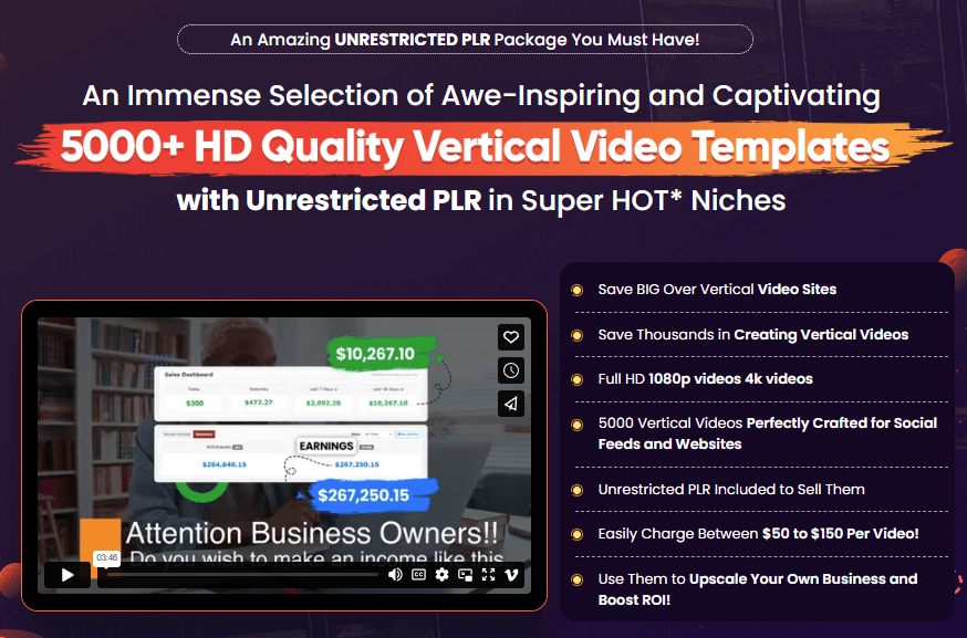 Vertical Video Firesale Unrestricted Review Full Demo + Oto Link