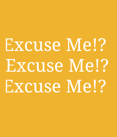 'Excuse Me' In 7 Different Languages.