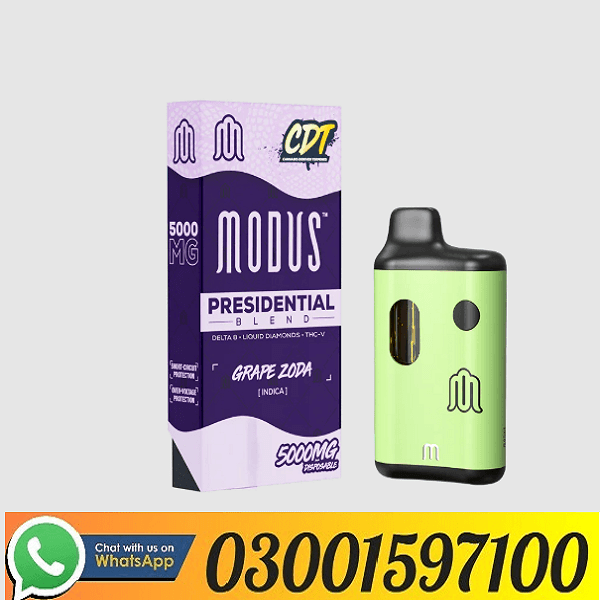Modus Presidential Blend Disposable 5G In Pakistan 03001597100 