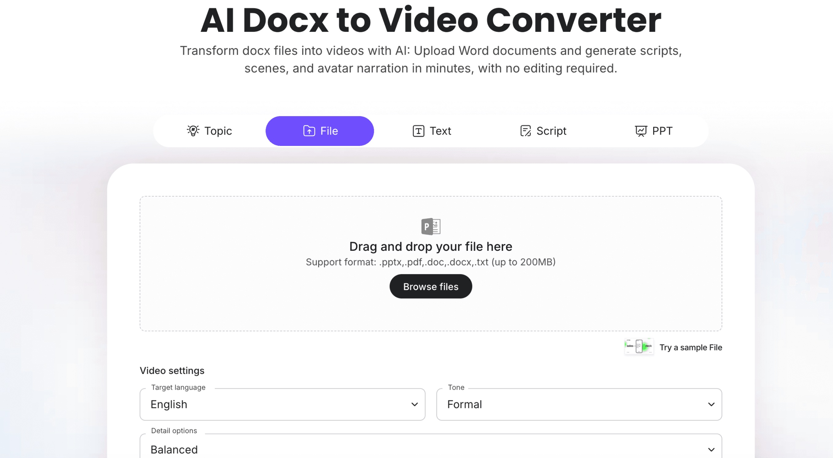 How to Convert Word Documents to Video with AI - Free Guide