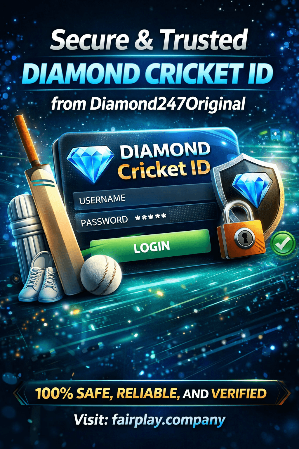 Secure & Trusted Diamond Cricket ID from Diamond247Original