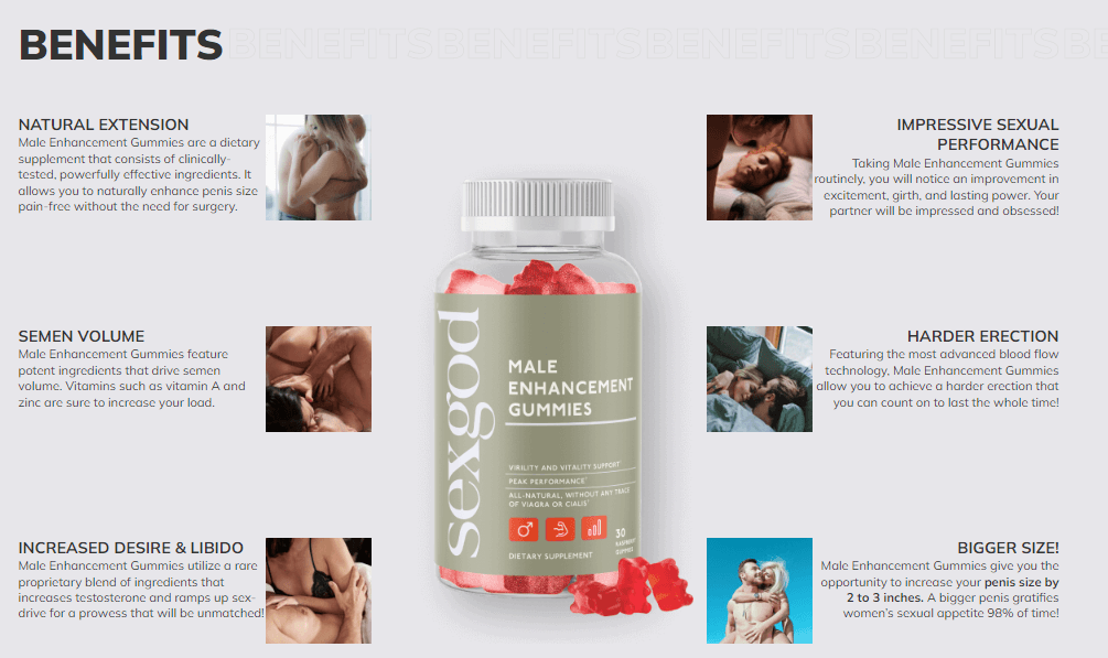 Sexgod Male Enhancement Gummies ||