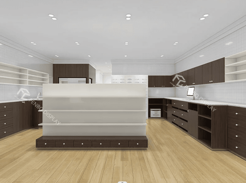 Enhancing Visual Appeal and Functionality in Pharmacy Shelves