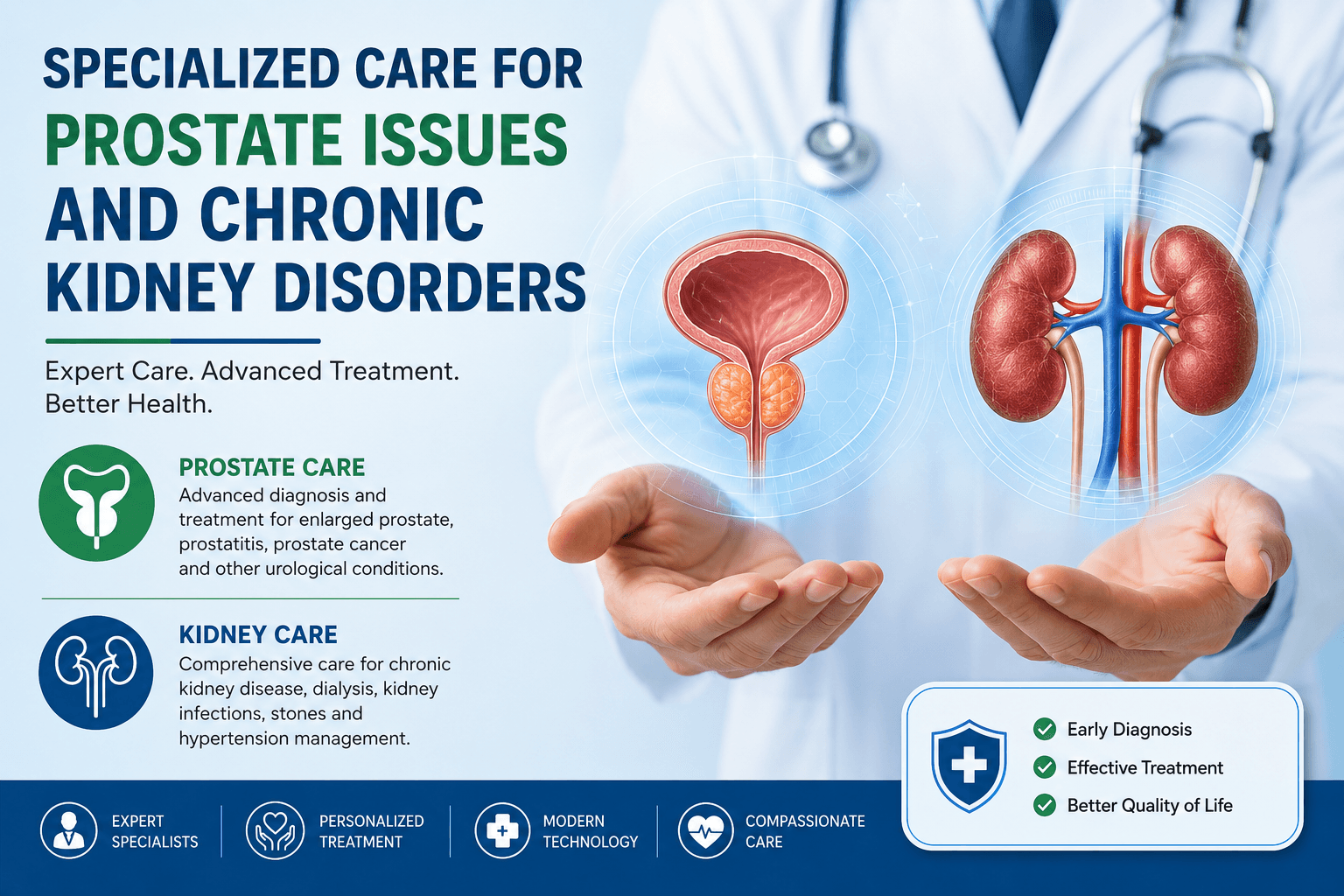 Specialized Care for Prostate Issues and Chronic Kidney Disorders