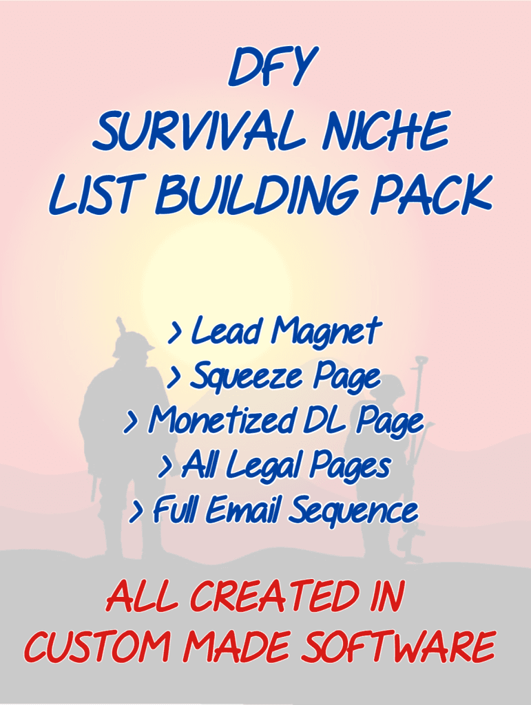Survival Affiliate List Building Pack v2 Oto 1 to 5  + Bonuses 

