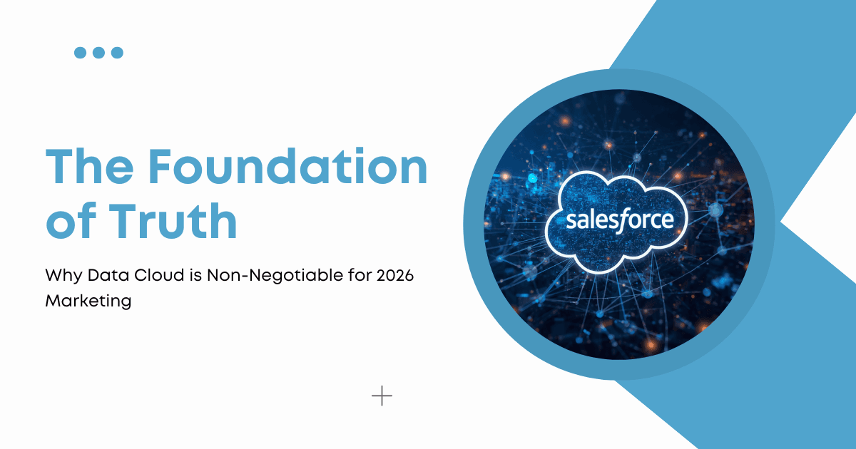 The Foundation of Truth: Why Data Cloud is Non-Negotiable for 2026 Marketing