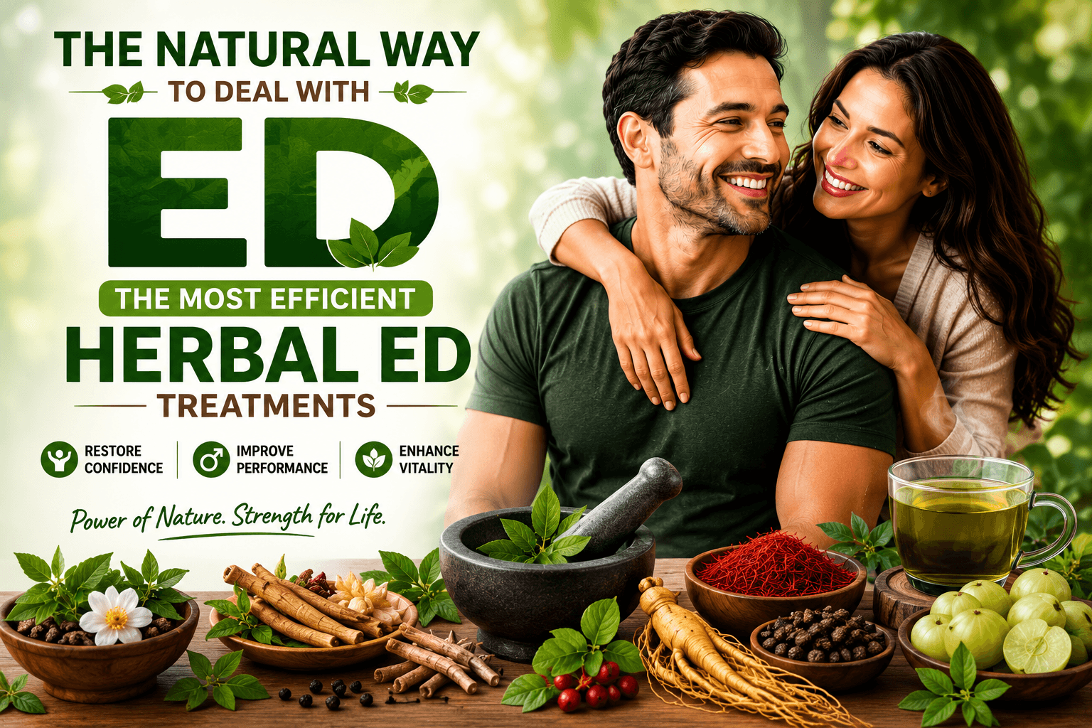 The natural way to deal with ED: The most efficient herbal ED treatments  