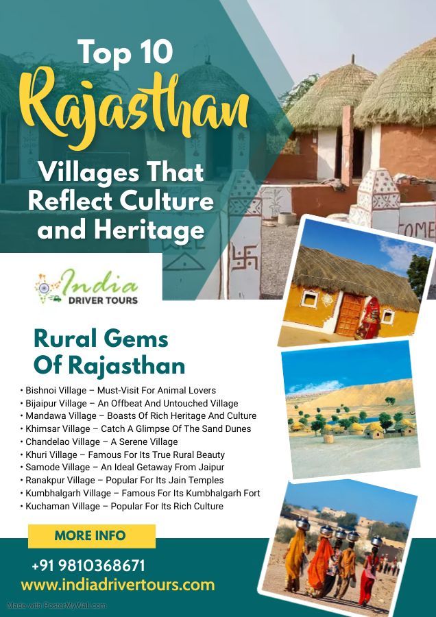 Top 10 Rajasthan Villages That Reflect Culture and Heritage