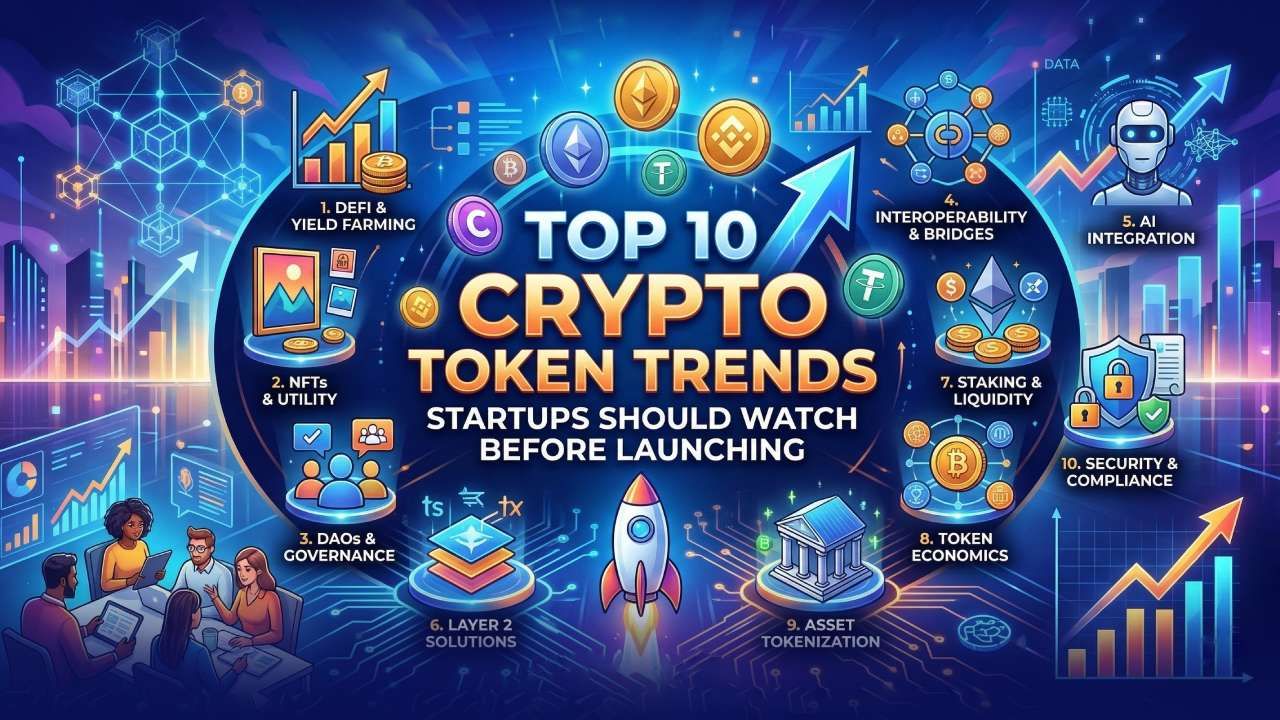 Top 10 Crypto Token Trends Startups Should Watch Before Launching