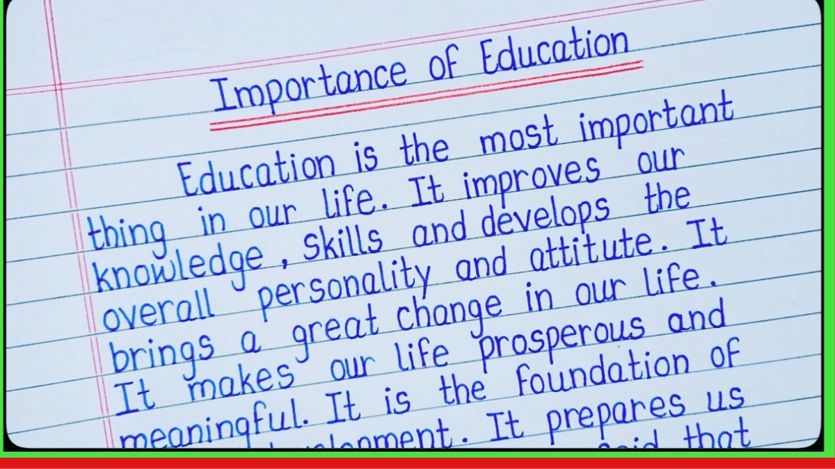 The Important of Education