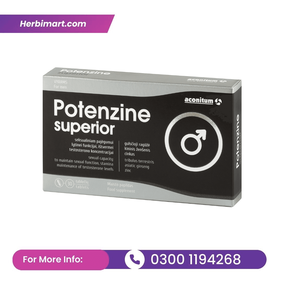 Potenzine Superior Tablets In Pakistan - {03001194268} - Order Now - {HerbiMart.Com}