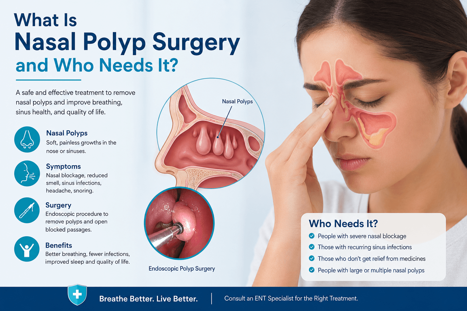 ENT polyp surgery in Gurgaon, Polyp removal Surgery in Gurgaon, Nasal polyp Hospital in Gurgaon