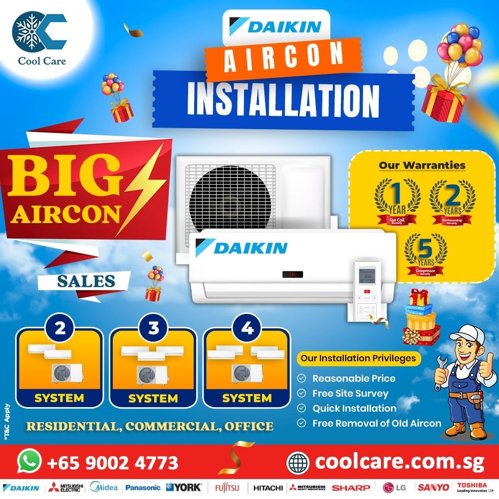 Why Is Daikin Aircon Installation Must in Singapore?
