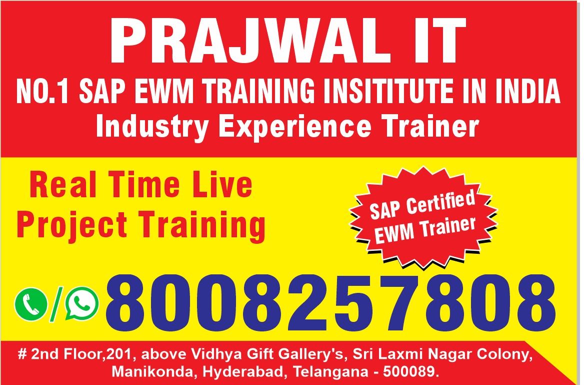 Call@8008257808.Best SAP Extended Warehouse Management (EWM) online training in Hyderabad,Bangalore,Pune,India