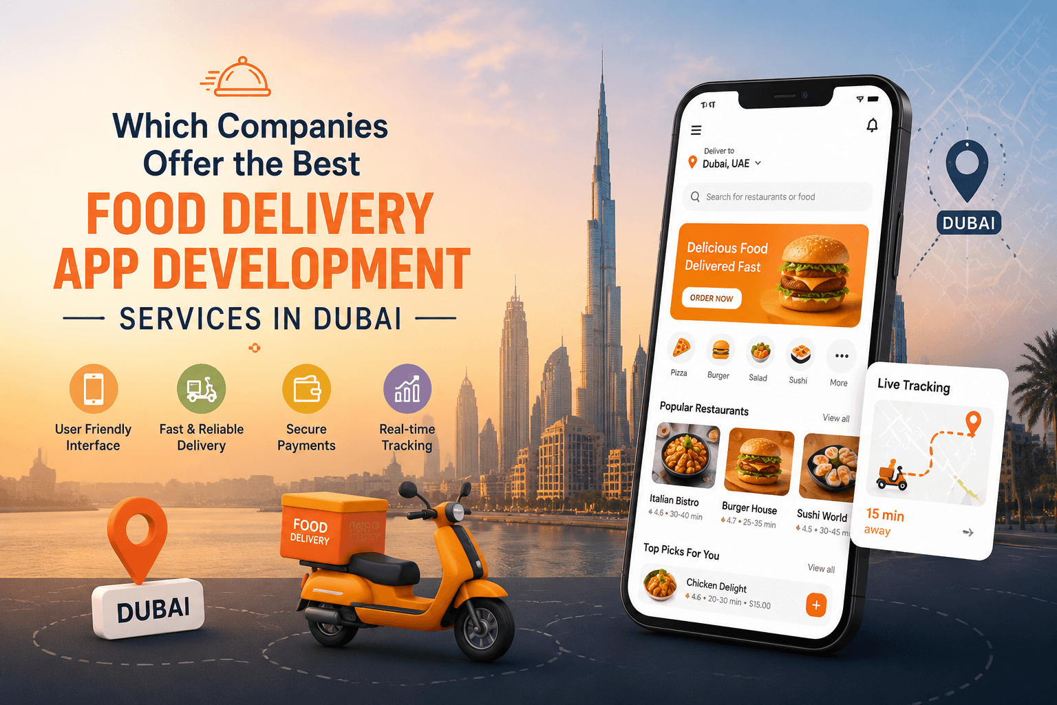 Which Companies Offer the Best Food Delivery App Development Services in Dubai
