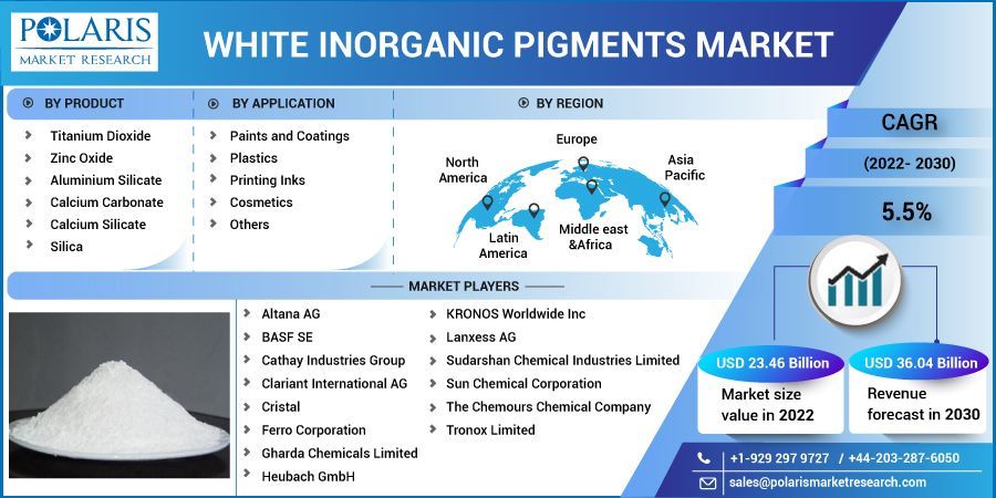 White Inorganic Pigments Market Regional Outlook, Application  