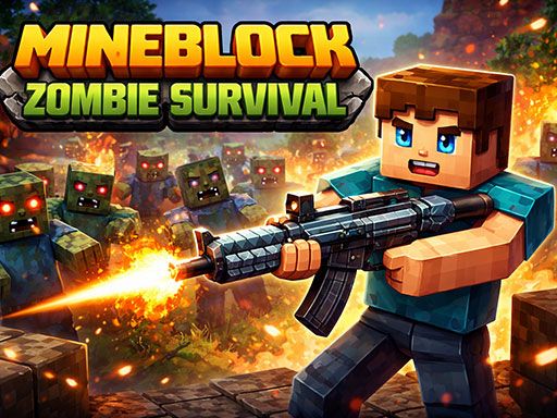 Mineblock Zombie Survival Games Online Free on freecase24
