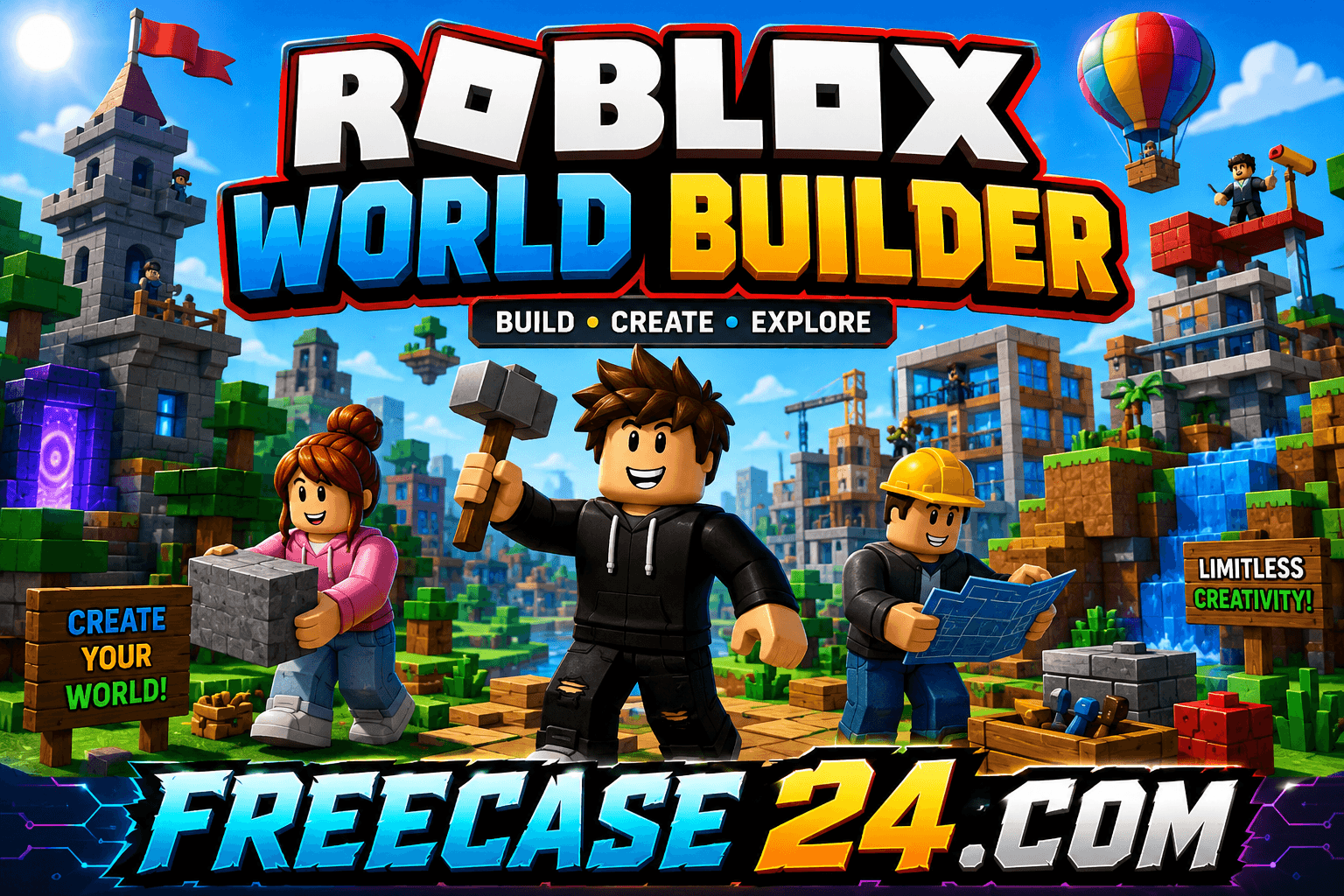 Roblox World Builder – Create Amazing Worlds with Freecash24