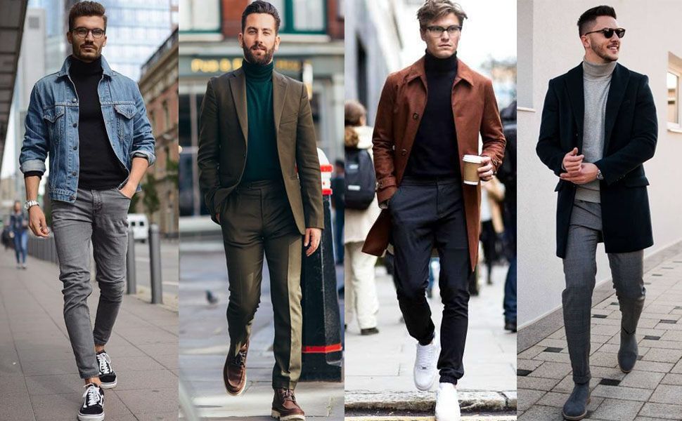 Men's Turtleneck Outfit Ideas for Winter