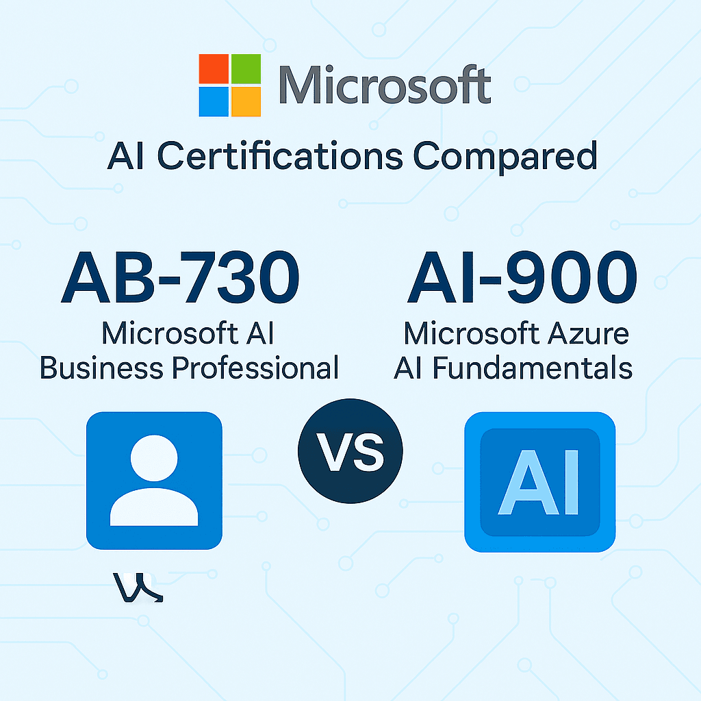 Microsoft AB-730 vs AI-900: Which AI Certification Should You Choose?