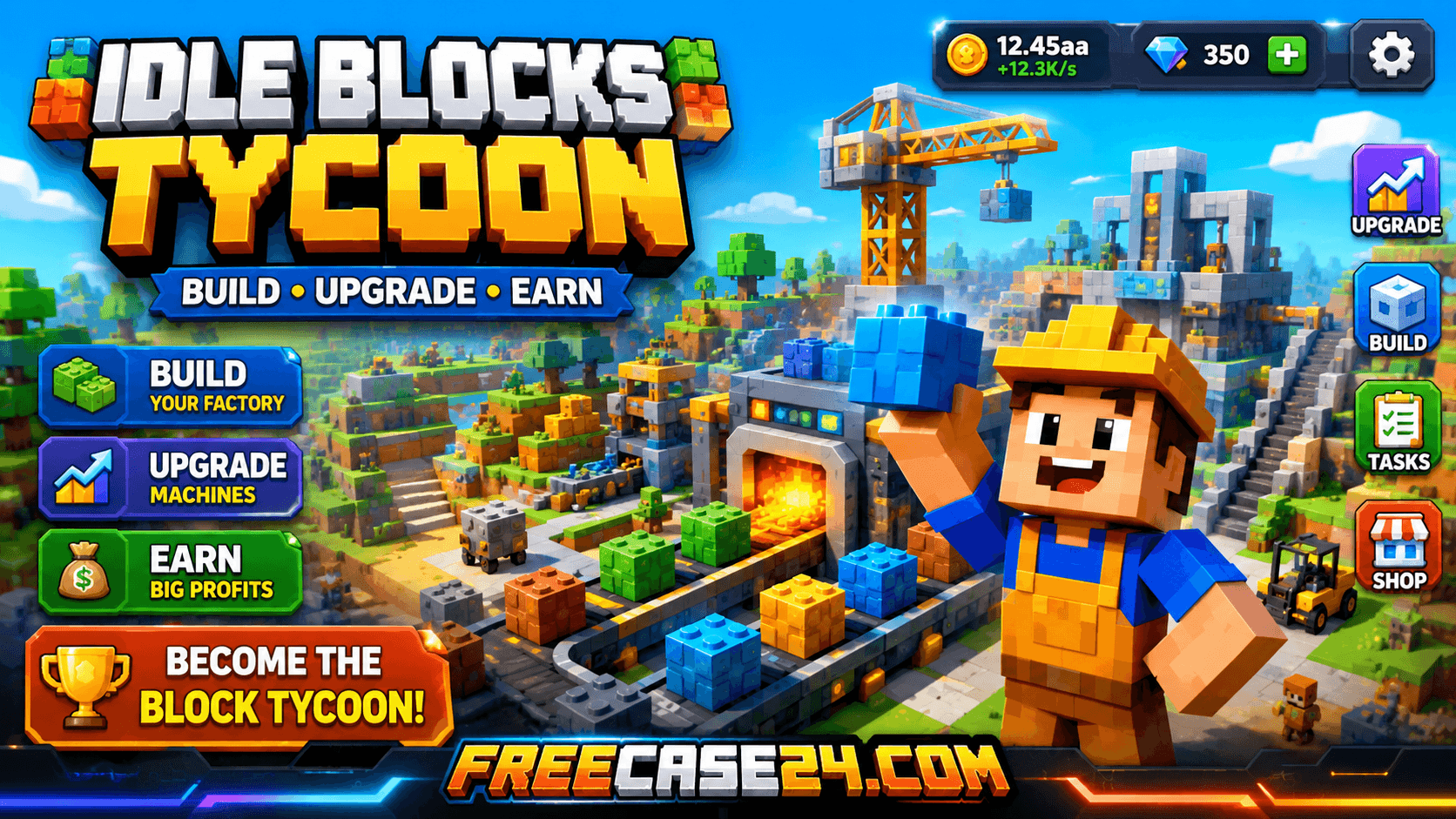 Idle Blocks Tycoon Game – Build Your Block Empire Online
