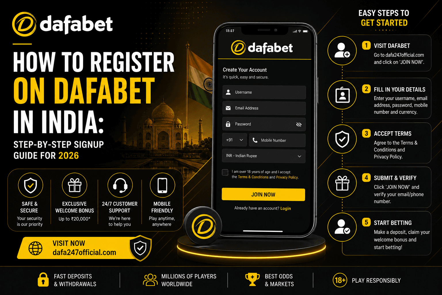 How to Register on Dafabet in India: Step-by-Step Signup Guide for 2026