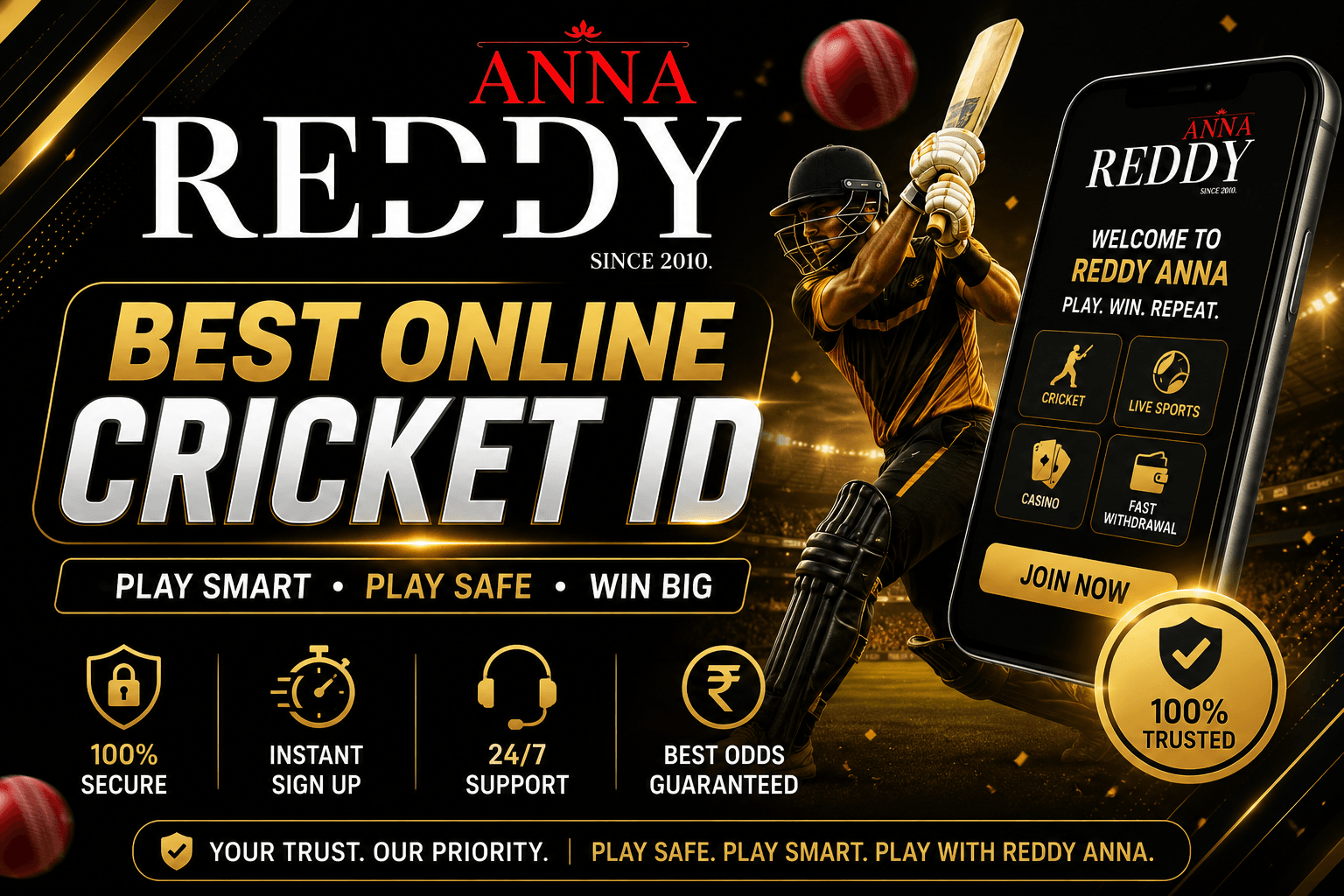 Cricket Online Betting Made Easy with Reddy Anna | Safe, Fast & Trusted Platform